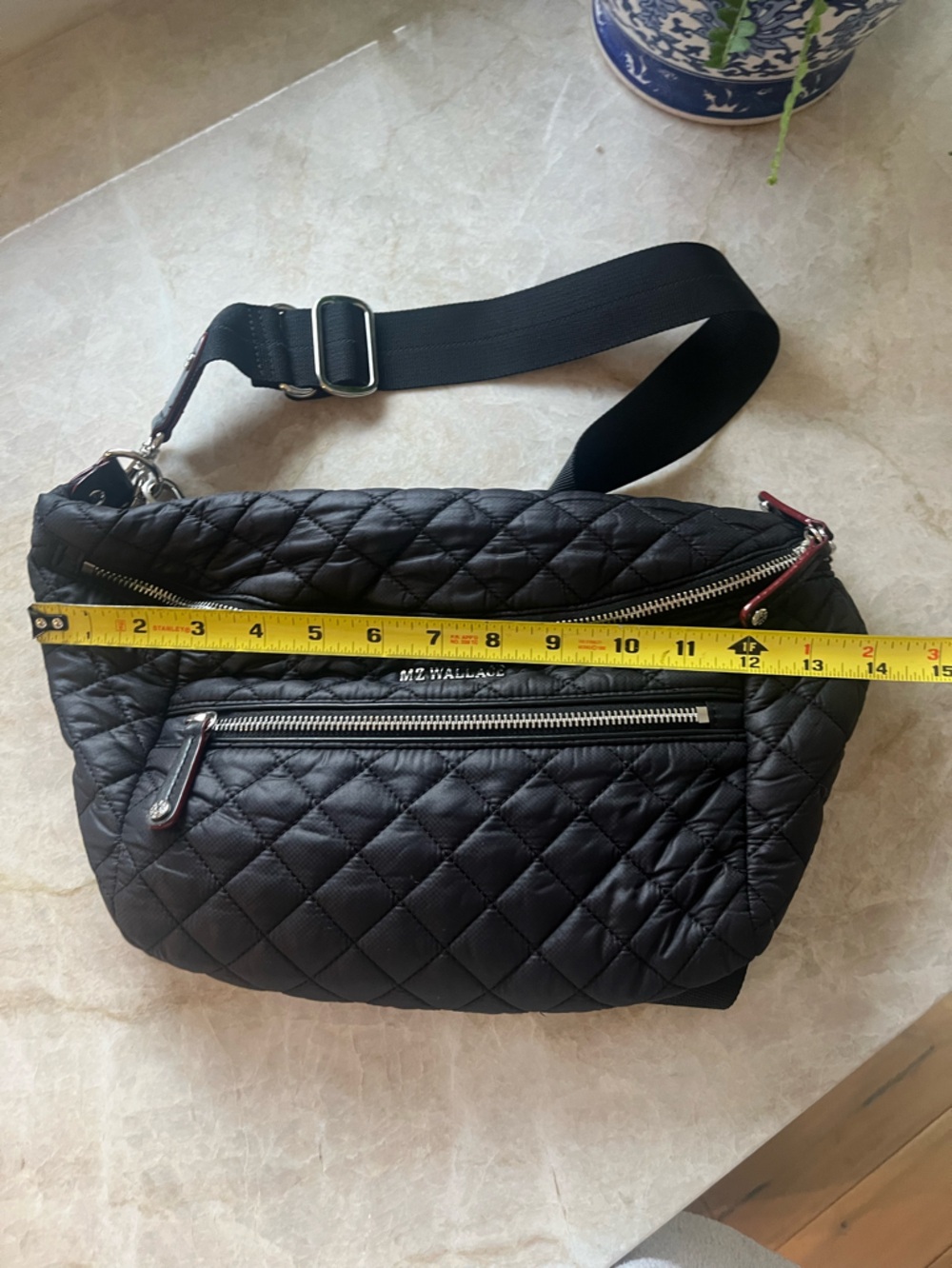 MZ Wallace Quilted Black Crosby Sling - Picture 4 of 14